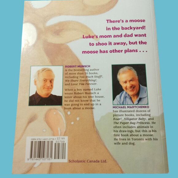 Moose Robert Munsch 2022 Picture Book - Picture 2 of 2